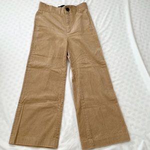 Zara Corduroy Camel Wide Leg Pants